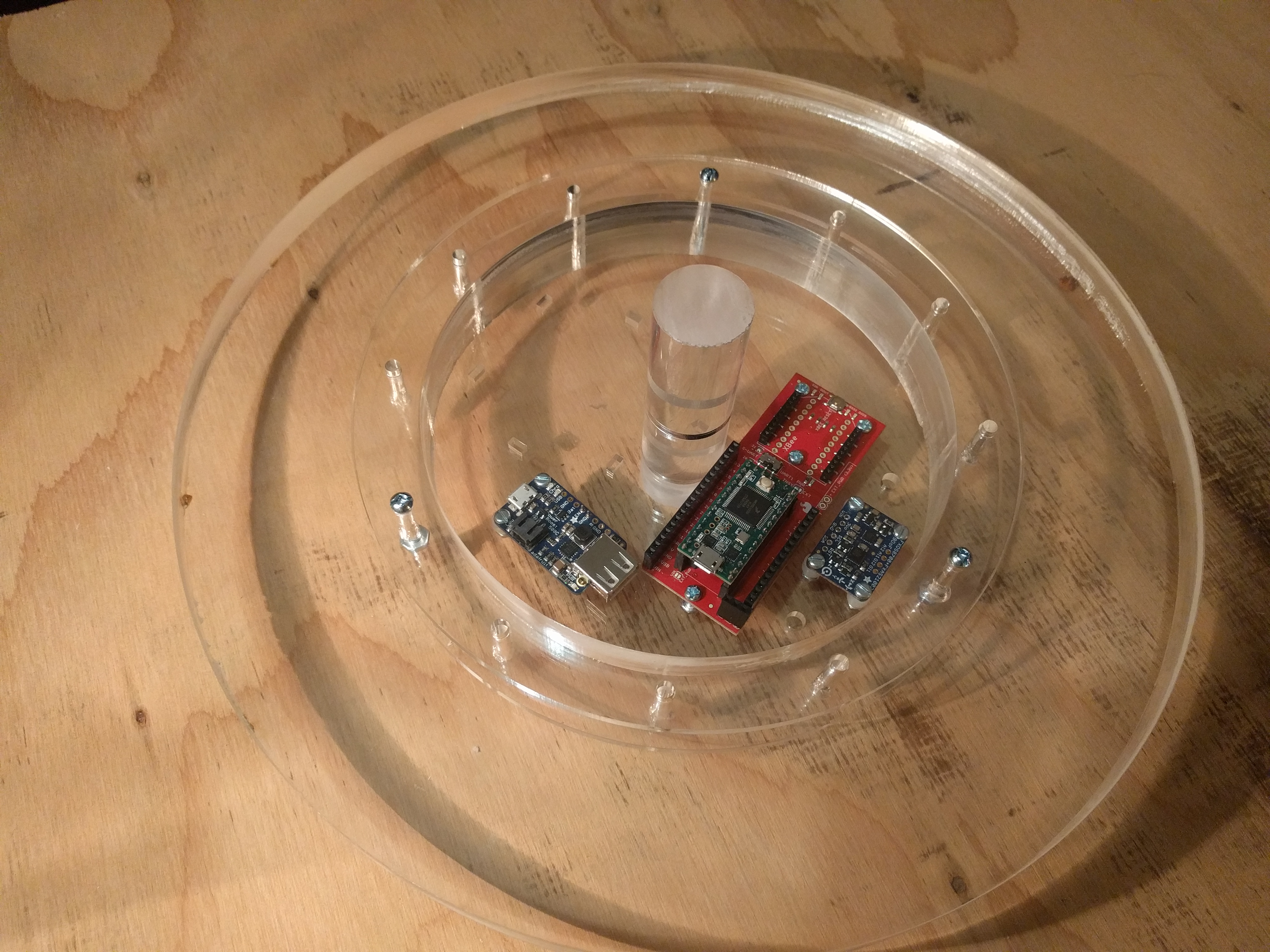 Acrylic top and electronics