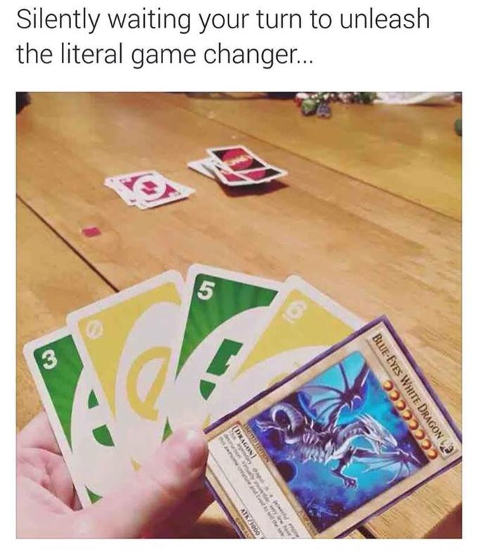 Waiting your turn to unleash the literal game changer.
