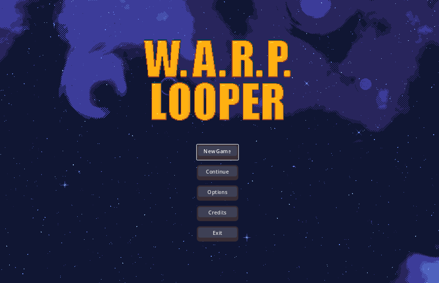 WarpLooper Title Screen